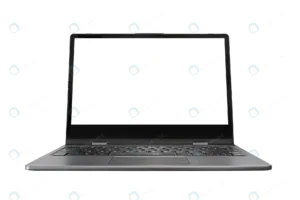 mock up modern laptop with white empty screen whit rnd530 frp28665614 - title:Home - اورچین فایل - format: - sku: - keywords: p_id:18