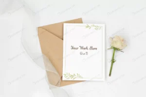 mockup invitation card with envelope rose ribbon crc7da7277c size80.83mb - title:Home - اورچین فایل - format: - sku: - keywords: p_id:18