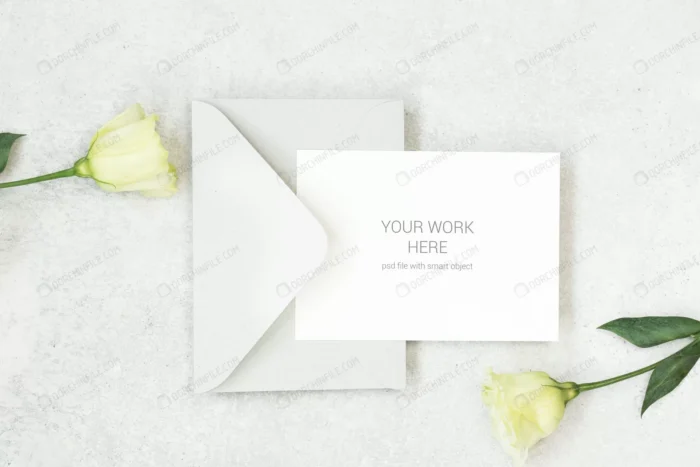 mockup invitation card with gray envelope crcebcf2d2d size91.22mb - title:موکاپ کارت دعوت عروسی - اورچین فایل - format:PSD - فتوشاپ - sku:crcebcf2d2d - keywords: p_id:100699