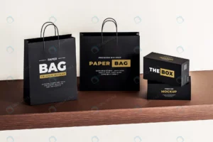 mockup paper bag box black realistic crce905cef2 size92.65mb 1 - title:Home - اورچین فایل - format: - sku: - keywords: p_id:18