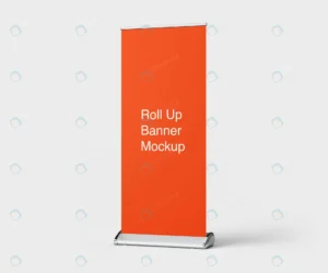 mockup roll up banner stand crc997c9337 size8.06mb - title:Home - اورچین فایل - format: - sku: - keywords: p_id:18