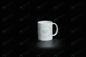 mockup white mug black background with reflection crcb4600302 size19.93mb - title:Home Main - اورچین فایل - format: - sku: - keywords: p_id:18