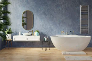 modern bathroom interior design blue dark color w crce8bb6167 size8.63mb 4500x3000 - title:Home - اورچین فایل - format: - sku: - keywords: p_id:18
