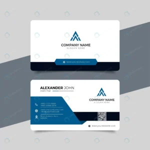 modern business card blue corporate professional rnd195 frp14323536 - title:Home - اورچین فایل - format: - sku: - keywords: p_id:18