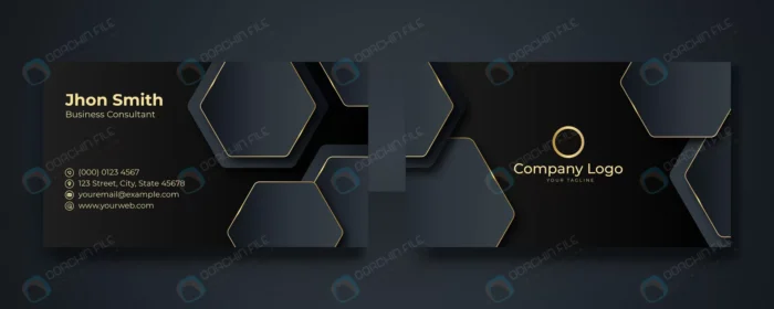 modern business card design template clean profes crcb5edccbb size4.20mb - title:قالب کارت تجاری مشکی مدرن - اورچین فایل - format:EPS - وکتور - sku:crcb5edccbb - keywords: p_id:80431