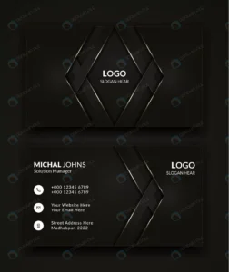 modern business card template design black color rnd715 frp12532876 - title:Home - اورچین فایل - format: - sku: - keywords: p_id:18