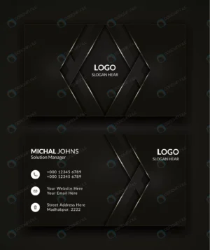 modern business card template design black color rnd715 frp12532876 - title:Home - اورچین فایل - format: - sku: - keywords: p_id:18