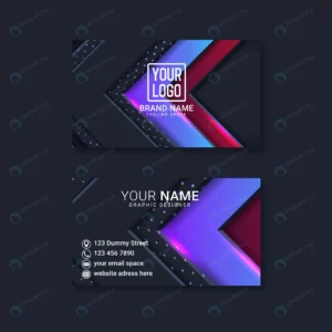 modern business card template with abstract geome crca35b2548 size5.13mb - title:Home - اورچین فایل - format: - sku: - keywords: p_id:18