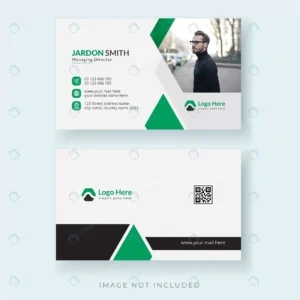 modern business card white green elegant professio rnd780 frp20510159 - title:Home - اورچین فایل - format: - sku: - keywords: p_id:18