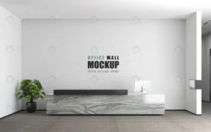 modern decorated reception office wall mockup crcfe85514f size99.89mb - title:Home - اورچین فایل - format: - sku: - keywords: p_id:18