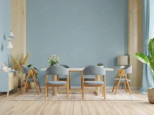 modern dining room interior design with dark blue crc0ff3165a size5.39mb 4000x3000 - title:Home - اورچین فایل - format: - sku: - keywords: p_id:18