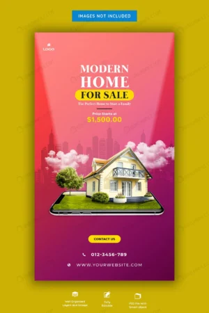 modern house sale instagram story template crc8ce7bc3a size6.87mb - title:Home - اورچین فایل - format: - sku: - keywords: p_id:18
