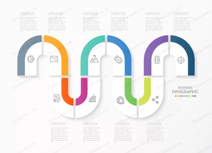 modern infographic icons business concept crc236c6001 size9.38mb - title:وکتور اینفوگرافیک مرحله ای - اورچین فایل - format:EPS - وکتور - sku:crc236c6001 - keywords: p_id:99183