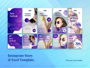 modern instagram story feed template crc701be269 size8.04mb - title:Home - اورچین فایل - format: - sku: - keywords: p_id:18