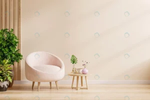 modern interior with armchair empty cream color w crcf33d2200 size7.68mb 4500x3000 - title:Home - اورچین فایل - format: - sku: - keywords: p_id:18
