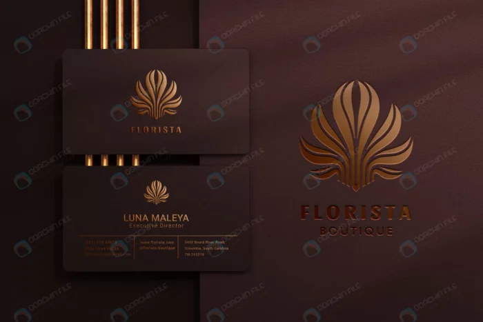 modern logo mockup with embossed debossed effect crc73e23f6d size143.20mb - title:قالب آماده کارت ویزیت تجاری دو رو - اورچین فایل - format:PSD - فتوشاپ - sku:crc73e23f6d - keywords: p_id:79649