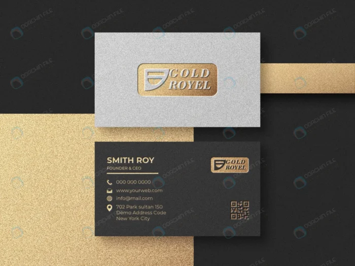 modern luxury business card mockup crcdd2953c9 size117.21mb - title:کارت ویزیت تجاری مدرن و شیک - اورچین فایل - format:PSD - فتوشاپ - sku:crcdd2953c9 - keywords: p_id:79653