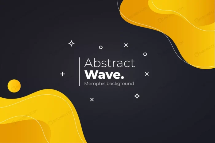 modern memphis background with wavy shapes crcdce3552e size1.07mb - title:وکتور پس زمینه مشکی و زرد - اورچین فایل - format:EPS - وکتور - sku:crcdce3552e - keywords: p_id:97263