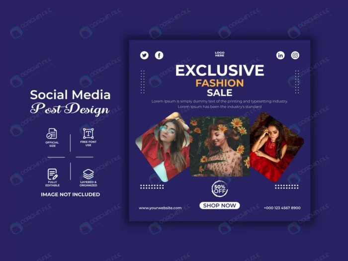 modern new exclusive fashion instagram banner fac crc50b6bf1d size4.24mb - title:قالب پست اینستاگرام فروش محصول - اورچین فایل - format:EPS - وکتور - sku:crc50b6bf1d - keywords: p_id:80009