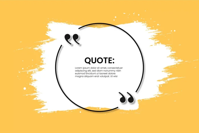 modern quote frame yellow with abstract white bru crc03834994 size3.68mb - title:طرح مدرن حباب گفتاری نقل قول - اورچین فایل - format:EPS - وکتور - sku:crc03834994 - keywords: p_id:39162