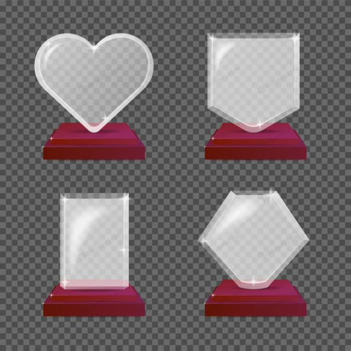 modern realistic glass trophy awards illustration crc78a74e1e size2.43mb - title:وکتور تندیس شیشه ای بدون پس زمینه - اورچین فایل - format:EPS - وکتور - sku:crc78a74e1e - keywords: p_id:106233