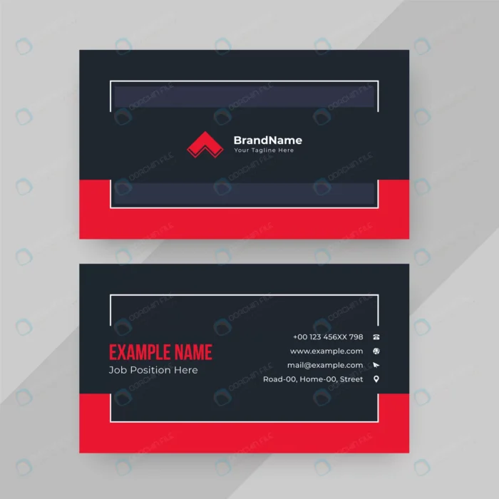 modern red business card your brand crc5e47649d size0.75mb - title:کارت ویزیت شرکتی قرمز و مشکی رنگ - اورچین فایل - format:EPS - وکتور - sku:crc5e47649d - keywords: p_id:80465