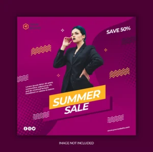 modern summer sale social media square web banner template - title:Home - اورچین فایل - format: - sku: - keywords: p_id:18