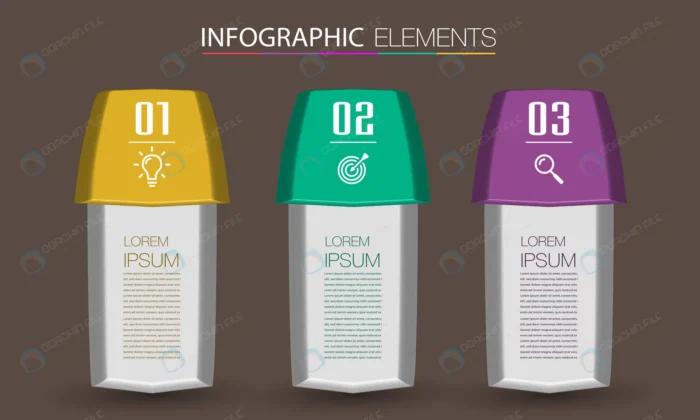 modern text box template infographics banner crc4636c56d size6.29mb - title:اینفوگرافیک سه تایی به شکل بطری شامپو با فرمت وکتور - اورچین فایل - format:EPS - وکتور - sku:crc4636c56d - keywords: p_id:50274