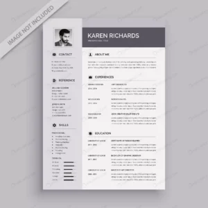 modern vector resume template crca08e6662 size2.21mb - title:Home - اورچین فایل - format: - sku: - keywords: p_id:18