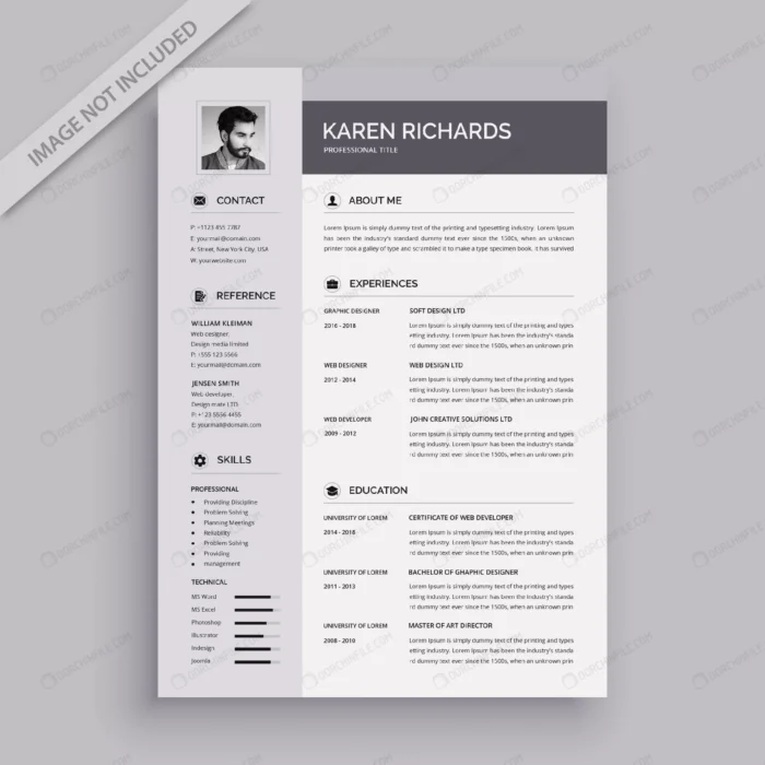 modern vector resume template crca08e6662 size2.21mb - title:قالب آماده رزومه کاری - اورچین فایل - format:EPS - وکتور - sku:crca08e6662 - keywords:قالب آماده رزومه کاری p_id:101771