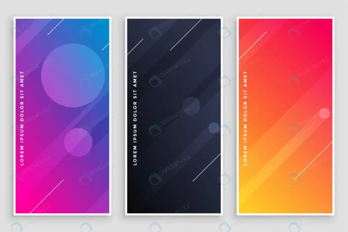 modern vibrant banners set crc894ab775 size0.95mb - title:مجموعه بنر با فرمت وکتور - اورچین فایل - format:EPS - وکتور - sku:crc894ab775 - keywords: p_id:88007