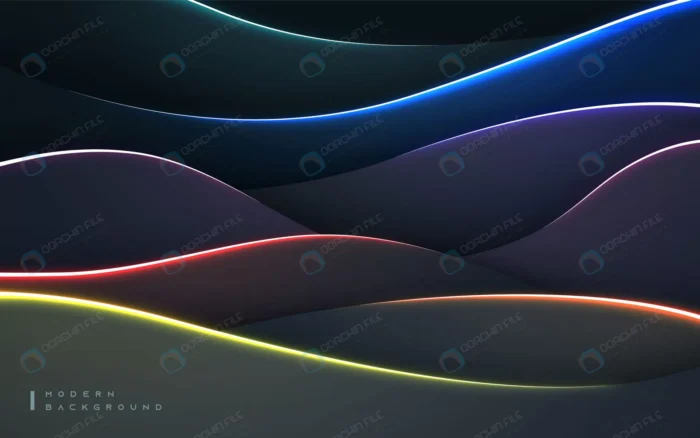 modern wavy dimension background with colorful ne crc24483120 size8.20mb - title:بکگراند موجدار رنگی - اورچین فایل - format:EPS - وکتور - sku:crc24483120 - keywords: p_id:86247
