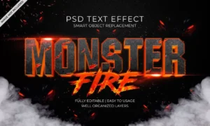 monster fire text effect - title:Home - اورچین فایل - format: - sku: - keywords: p_id:18