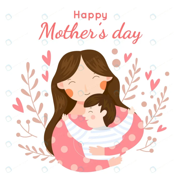 mother s day event flat style crc5e8209f6 size1mb - title:دانلود وکتور ویژۀ تبریک روز مادر با طرح پسر در آغوش مادر - اورچین فایل - format:EPS - وکتور - sku:crc5e8209f6 - keywords: p_id:31901