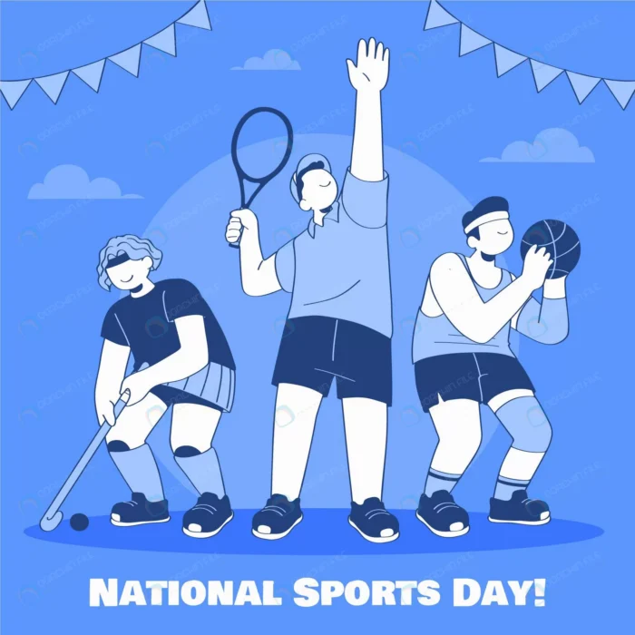 national sports day illustration 2 crcfff3aa72 size1.12mb 1 - title:وکتور روز جهانی ورزش با کاراکتر - اورچین فایل - format:EPS - وکتور - sku:crcfff3aa72 - keywords: p_id:48959