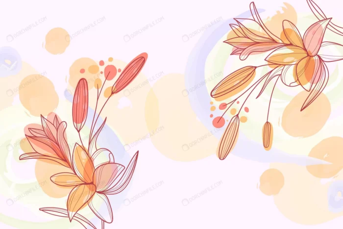 natural watercolor flowers background crccf281f86 size4.60mb - title:وکتور گل های زیبا سبک نقاشی آبرنگ - اورچین فایل - format:EPS - وکتور - sku:crccf281f86 - keywords: p_id:91697