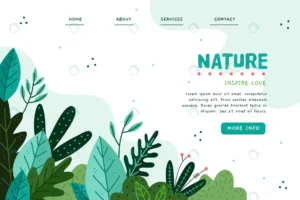 nature hand drawn landing page template rnd744 frp6177692 - title:Home - اورچین فایل - format: - sku: - keywords: p_id:18