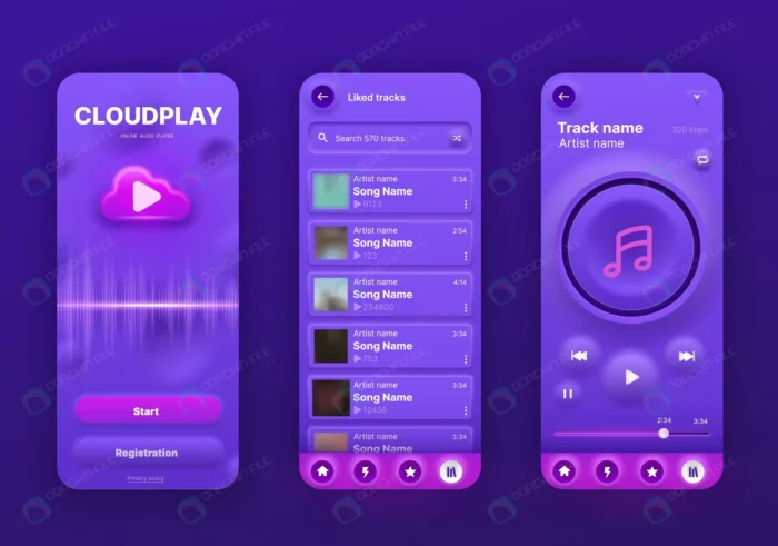 neomorphic music player interface ui app screen v crc0f8dba9b size3.93mb - title:رابط کاربری پخش موزیک موبایل سبک نئومورفیسم - اورچین فایل - format:EPS - وکتور - sku:crc0f8dba9b - keywords: p_id:88785