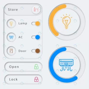 neumorphic home control remote user interface illu rnd377 frp30796166 1 - title:Home - اورچین فایل - format: - sku: - keywords: p_id:18