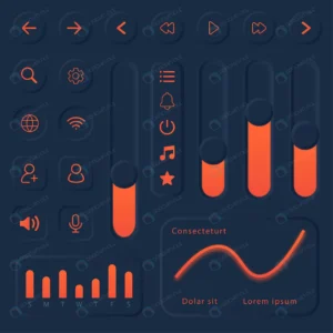 neumorphic user interface illustration elements ve rnd666 frp30796178 1 - title:Home - اورچین فایل - format: - sku: - keywords: p_id:18