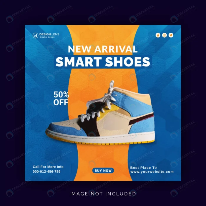 new arrival smart shoes editable instagram banner crcbda98cb6 size3.09mb - title:وکتور پست اینستاگرام فروش ویژه محصول جدید - اورچین فایل - format:EPS - وکتور - sku:crcbda98cb6 - keywords: p_id:61351