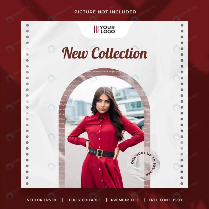 new fashion collection social media post template crcf22eef8c size13.21mb - title:وکتور قالب پست اینستاگرام تبلیغاتی - اورچین فایل - format:EPS - وکتور - sku:crcf22eef8c - keywords: p_id:42413