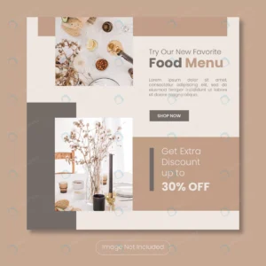 new food menu instagram post banner template crcdf3488b3 size1.45mb - title:Home - اورچین فایل - format: - sku: - keywords: p_id:18