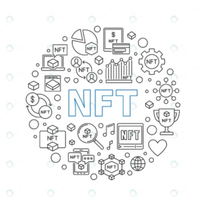 nft concept outline round banner nonfungible token rnd954 frp30896549 - title:Home - اورچین فایل - format: - sku: - keywords: p_id:18