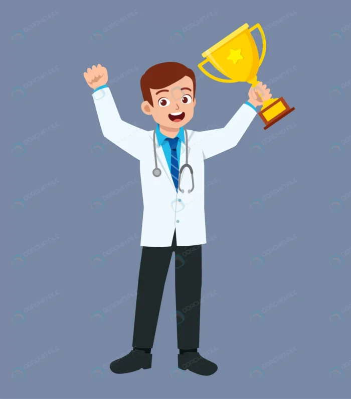 nice good looking young doctor standing holding t crc270235c4 size0.60mb - title:وکتور دکتر جوان با کاپ طلایی - اورچین فایل - format:EPS - وکتور - sku:crc270235c4 - keywords: p_id:79245