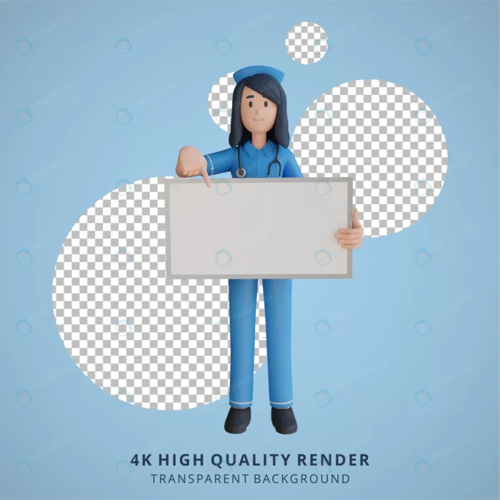 nurse 3d character illustration crc75156757 size6.58mb 1 - title:کاراکتر سه بعدی پرستار - اورچین فایل - format:PSD - فتوشاپ - sku:crc75156757 - keywords: p_id:49484