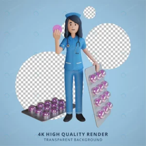 nurse holding medicine tablets 3d character illus crc172128bd size12.91mb 1 - title:Home - اورچین فایل - format: - sku: - keywords: p_id:18