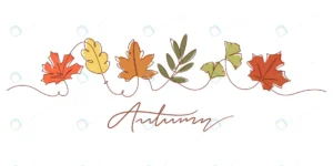 one line drawing autumn leaves autumn typography rnd908 frp29949911 - title:Home - اورچین فایل - format: - sku: - keywords: p_id:18