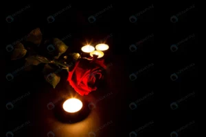 one red rose roses with candles dark background d crc44a25b82 size7.34mb 5238x3492 - title:Home - اورچین فایل - format: - sku: - keywords: p_id:18