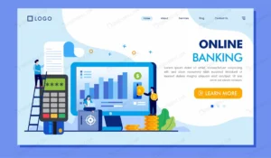 online banking landing page website illustration crcdfd0d934 size1.42mb - title:Home - اورچین فایل - format: - sku: - keywords: p_id:18